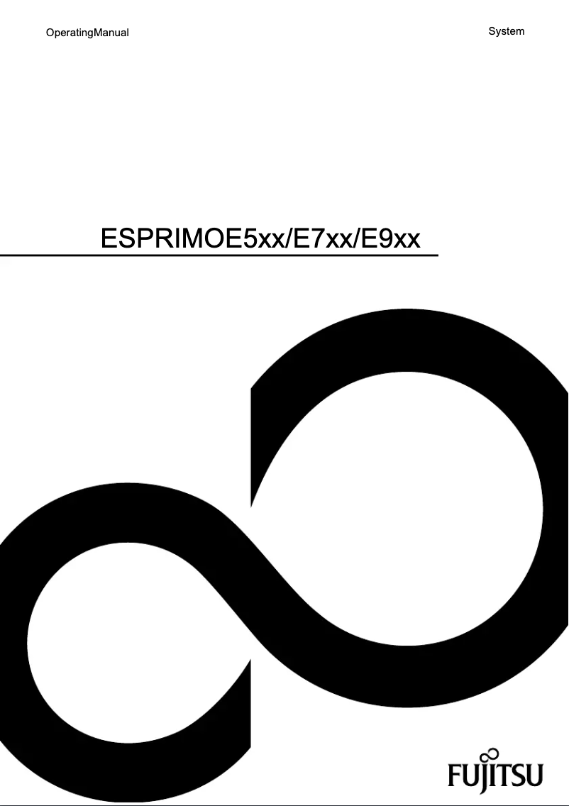 Page n°1 - Manuel utilisateur Fujitsu Esprimo E710