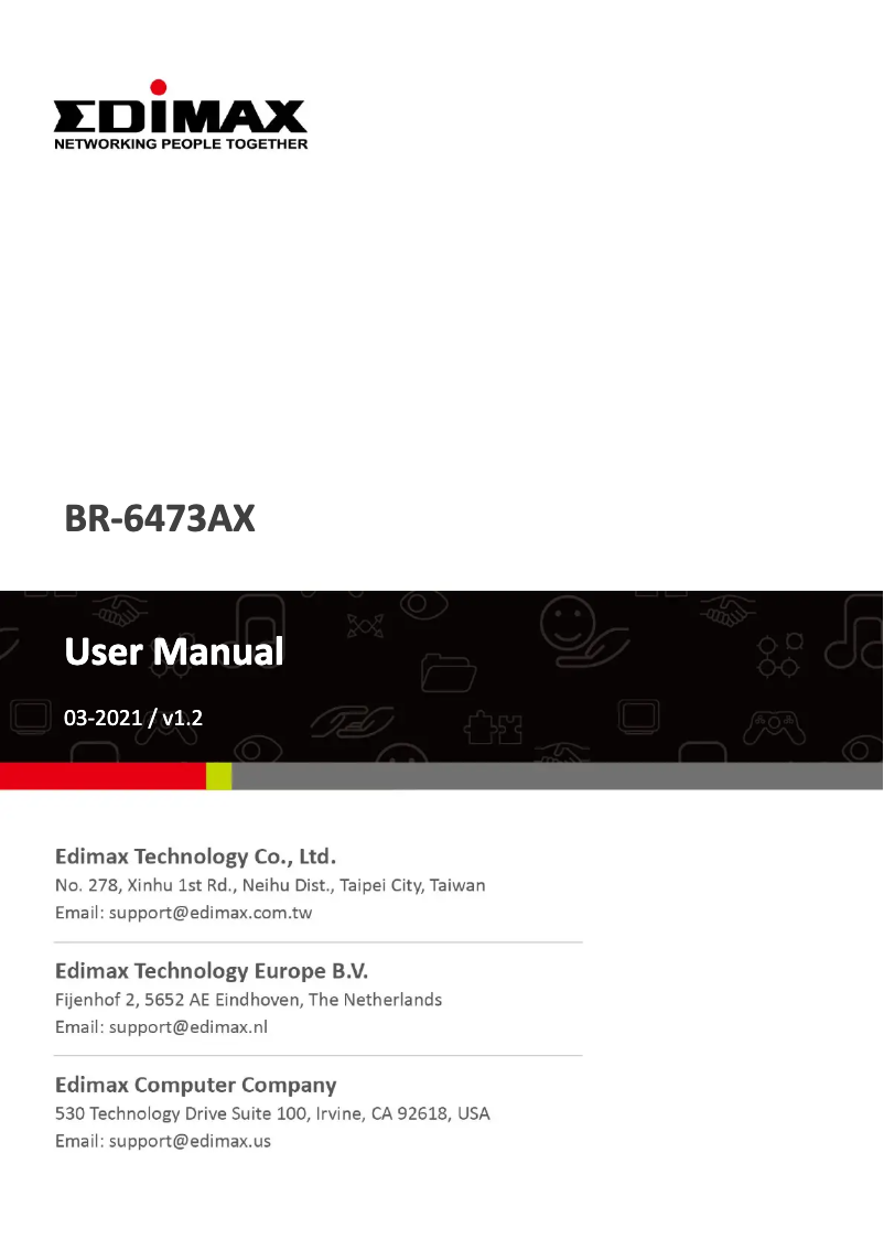 Imagen de la primera página del manual del dispositivo BR-6473AX