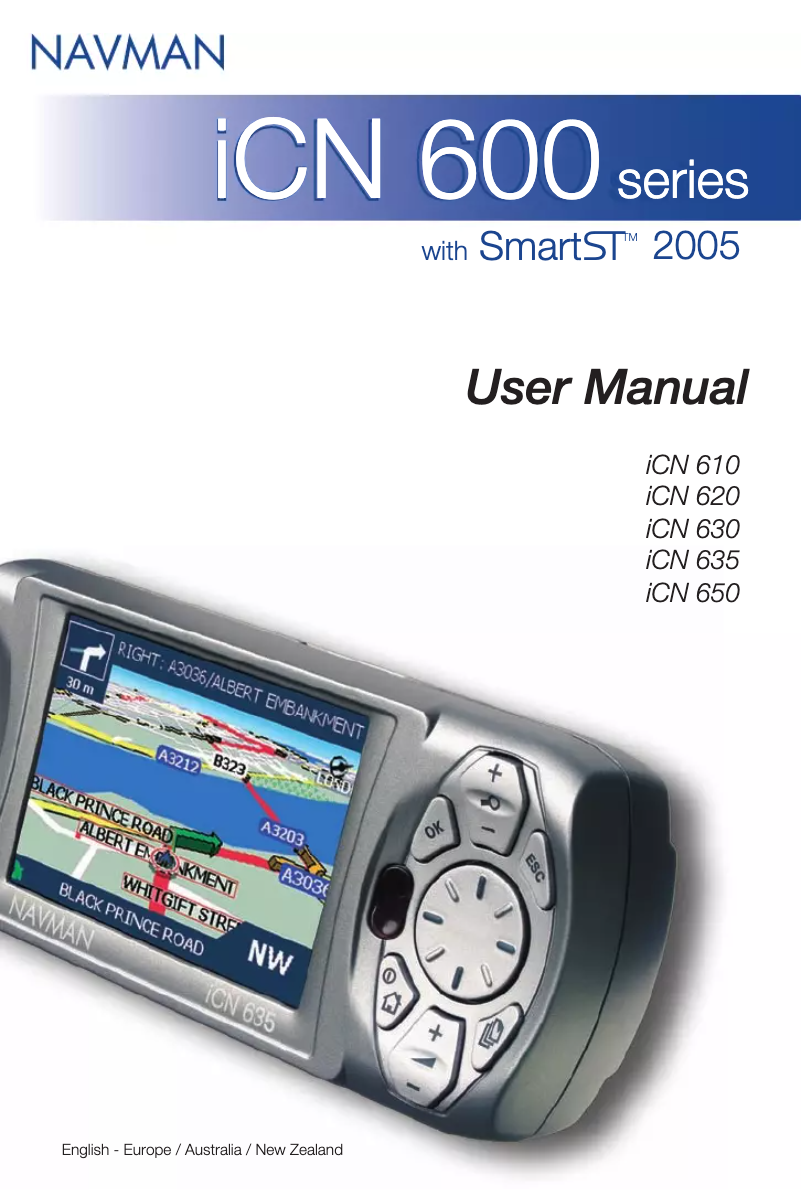 Page n°1 - Manuel utilisateur Navman ICN 610