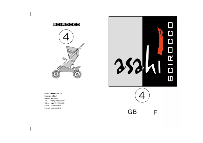 Image de la première page du manuel de l'appareil Asahi Scirocco 4