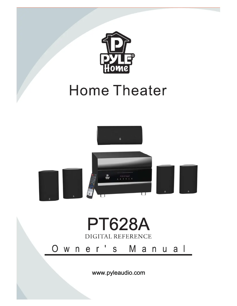 Page 1 de la notice Manuel utilisateur Pyle PT628A