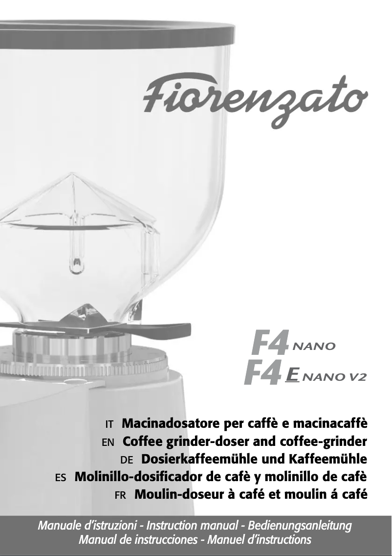 Page n°1 - Manuel utilisateur Fiorenzato F4 E Nano