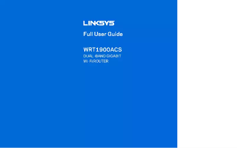 Page 1 de la notice Manuel utilisateur Linksys WRT1900ACS