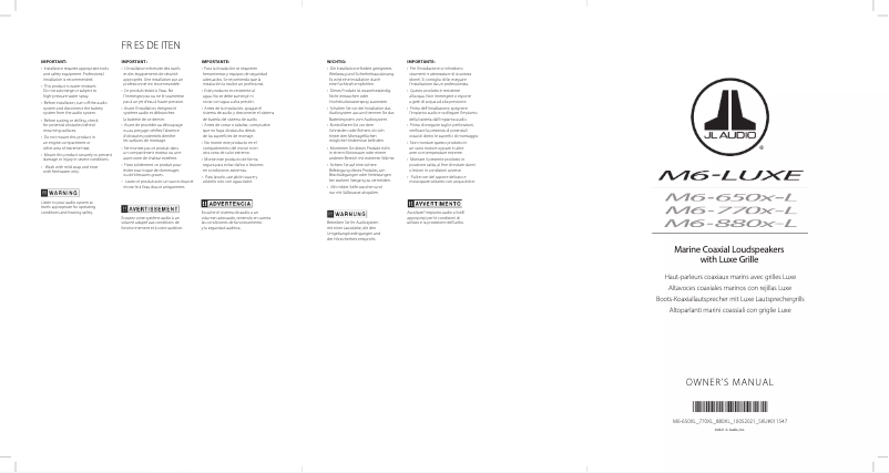 Image de la première page du manuel de l'appareil M6-650X