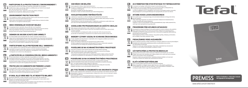 Page 1 de la notice Manuel utilisateur Tefal Premiss PP1061