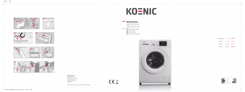 Page 1 de la notice Manuel utilisateur Koenic KWM 71416 A3