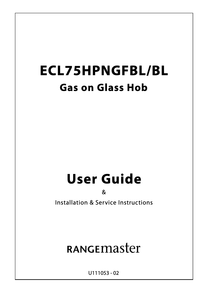 Imagen de la primera página del manual del dispositivo ECL75HPNGFBL