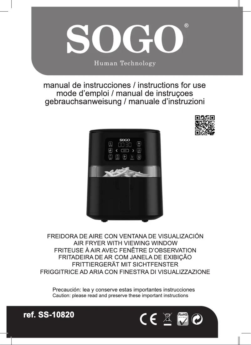 Page n°1 - Manuel utilisateur Sogo SS-10820