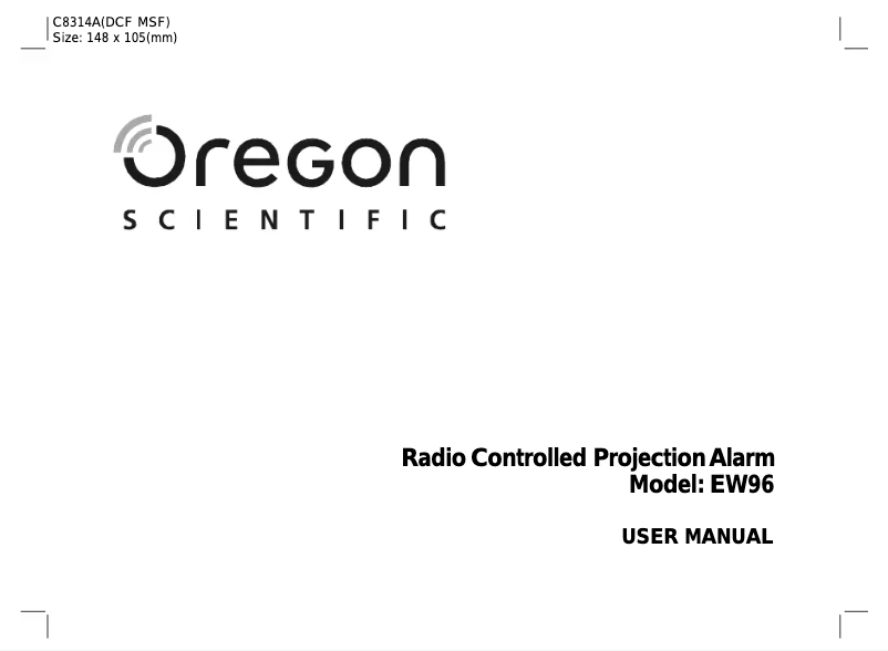 Page 1 de la notice Manuel utilisateur Oregon Scientific EW96