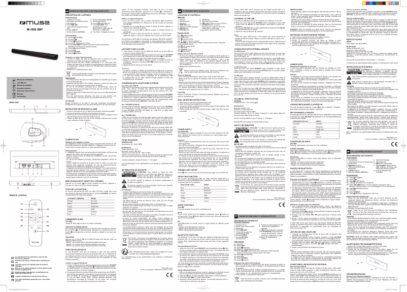 Image de la première page du manuel de l'appareil M-1650 SBT