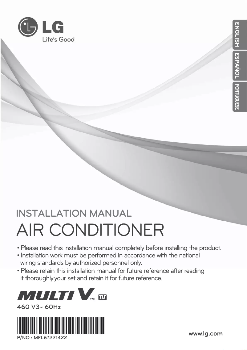 Page n°1 - Manuel utilisateur LG ARUN140DTS4
