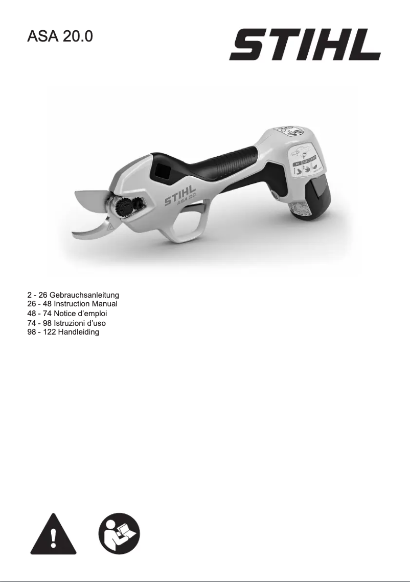 Page n°1 - Manuel utilisateur Stihl ASA 20