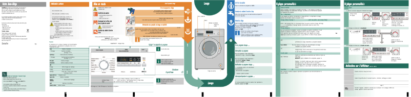 Page n°1 - Manuel utilisateur Siemens WM14B210FF
