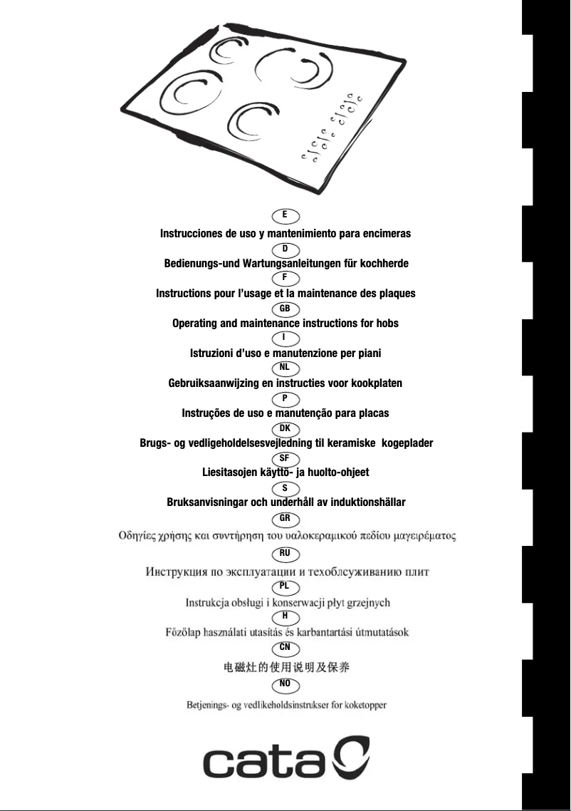 Page 1 de la notice Manuel utilisateur CATA TC 904 OR FVI