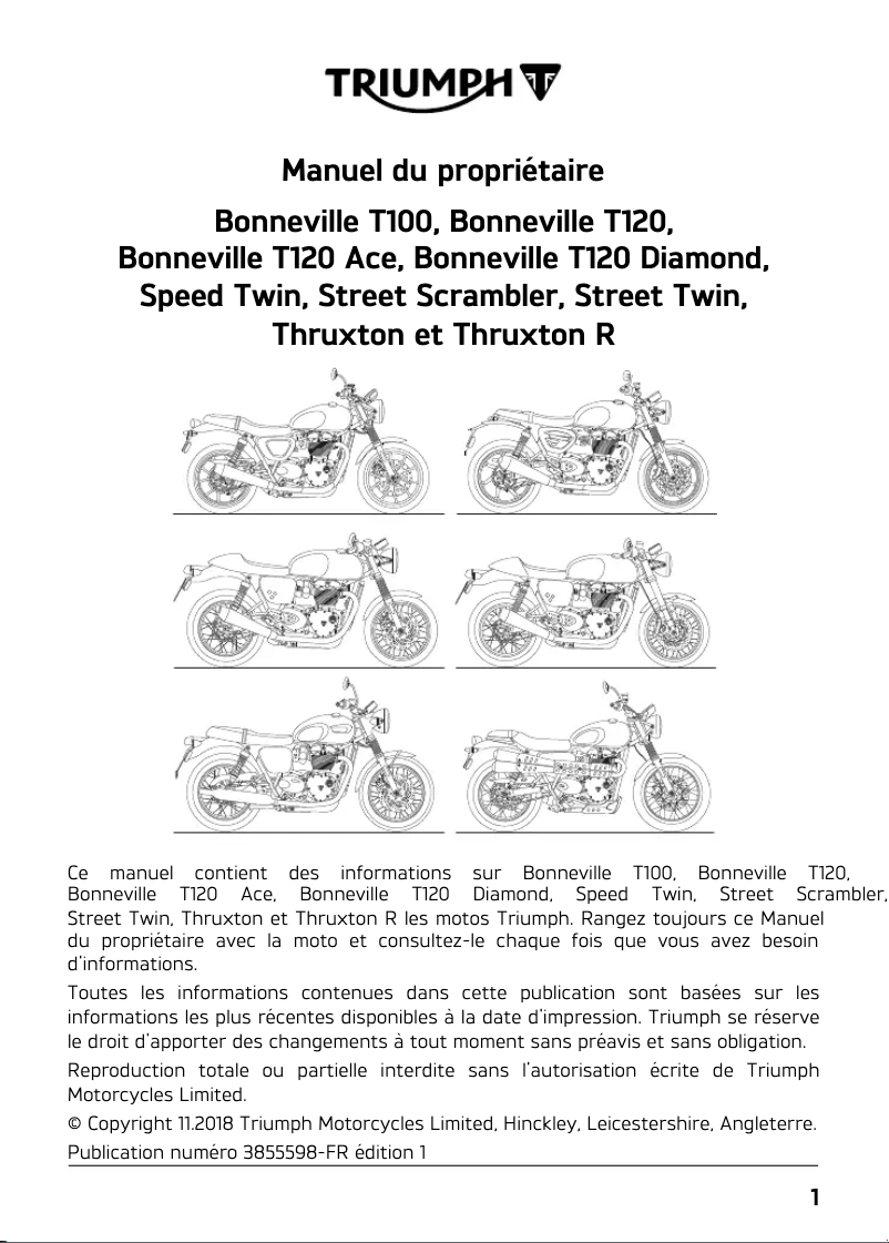 Image de la première page du manuel de l'appareil Speed Twin