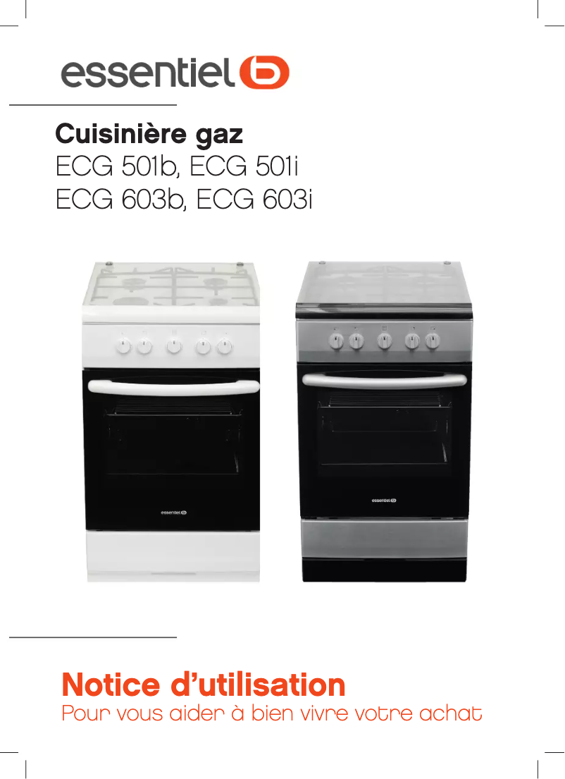 Image de la première page du manuel de l'appareil ECG 501b