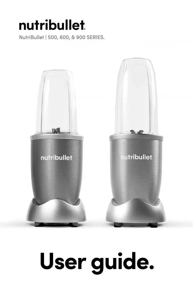 Page 1 de la notice Manuel utilisateur NutriBullet Mega