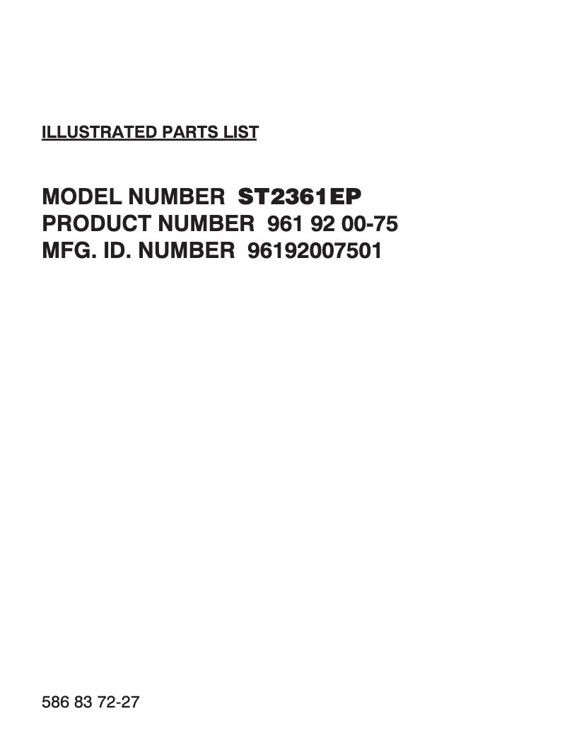 Imagen de la primera página del manual del dispositivo ST2361EP