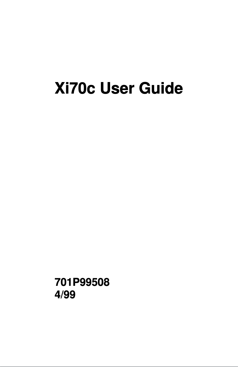 Image de la première page du manuel de l'appareil WorkCentre Xi70c
