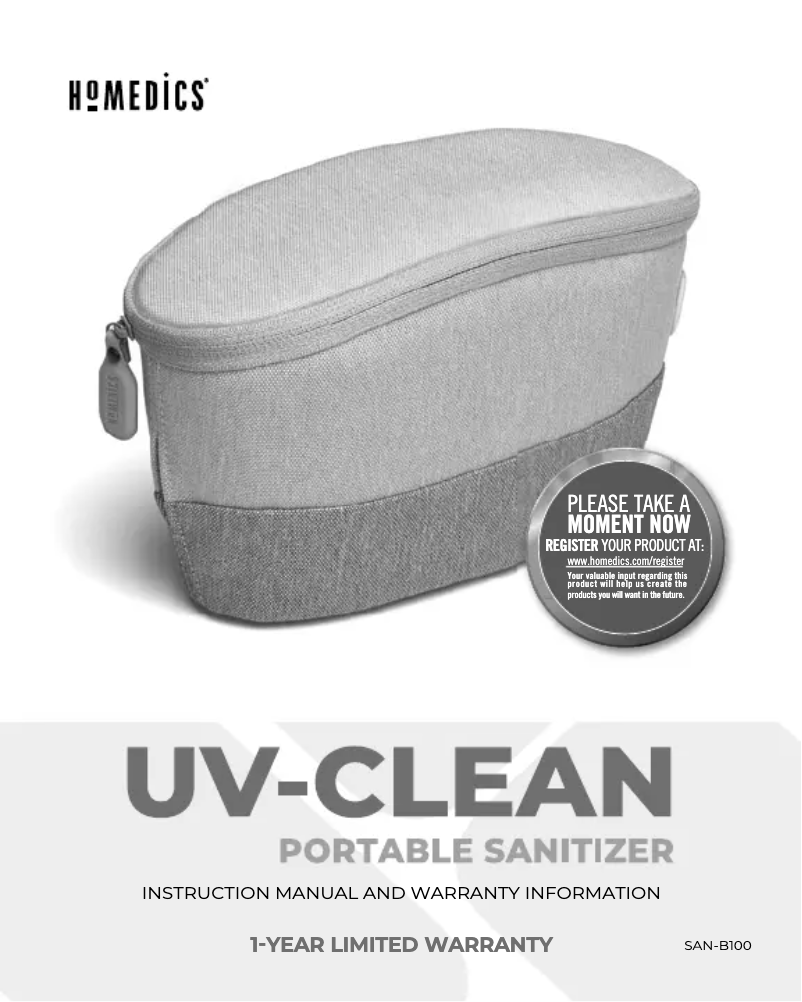 Image de la première page du manuel de l'appareil SAN-B100