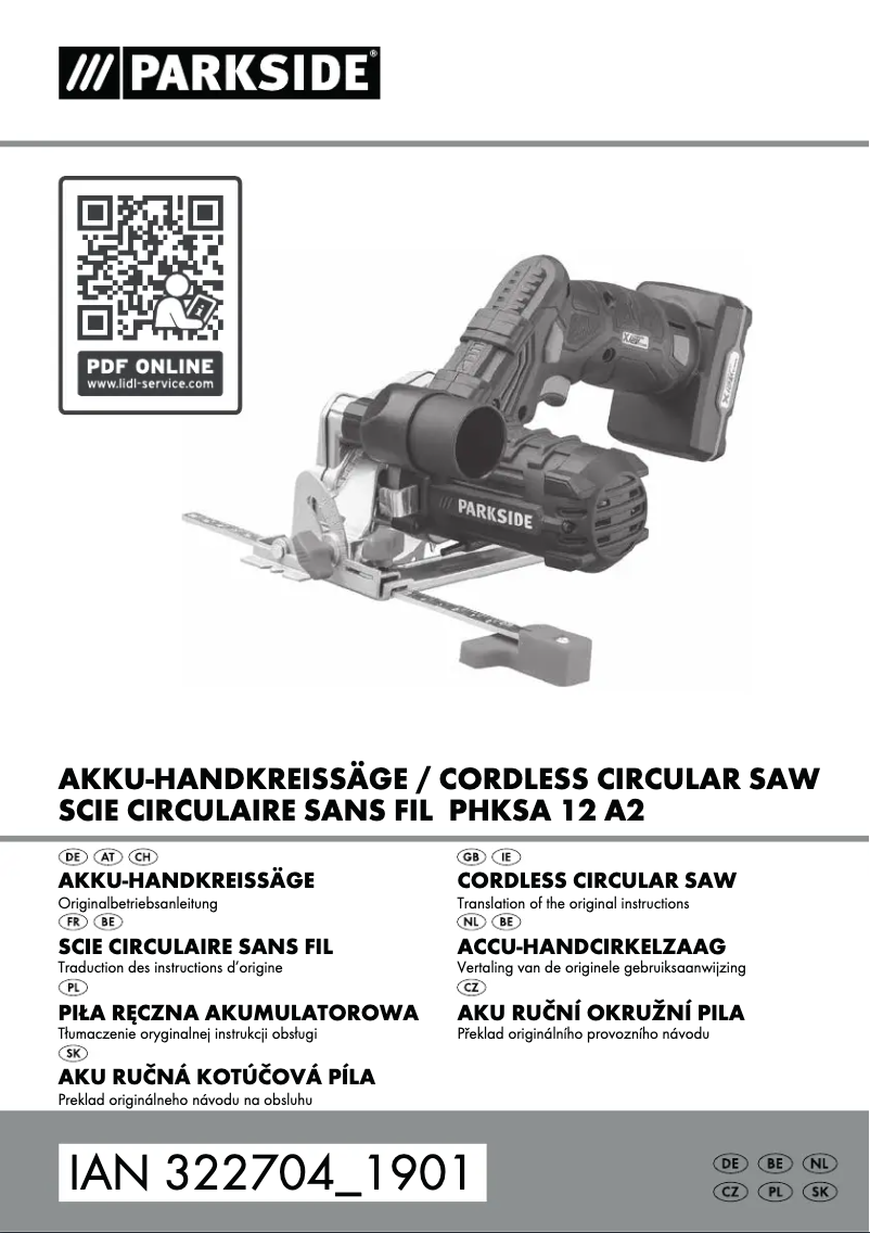 Image de la première page du manuel de l'appareil PHKSA 12 A2