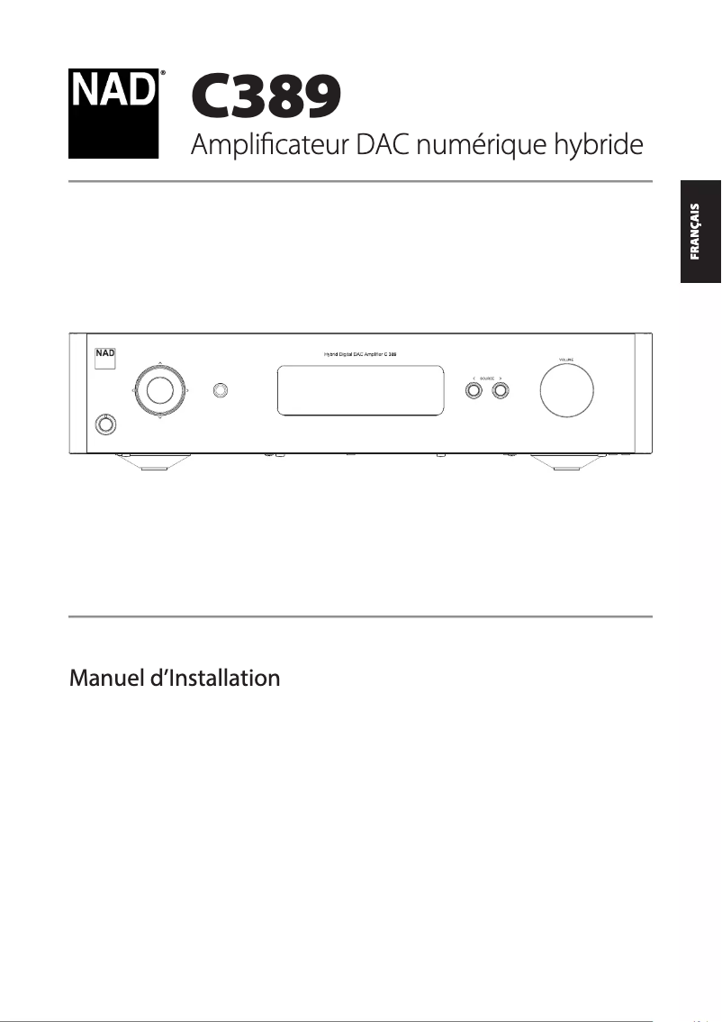 Page 1 de la notice Manuel utilisateur NAD C 389