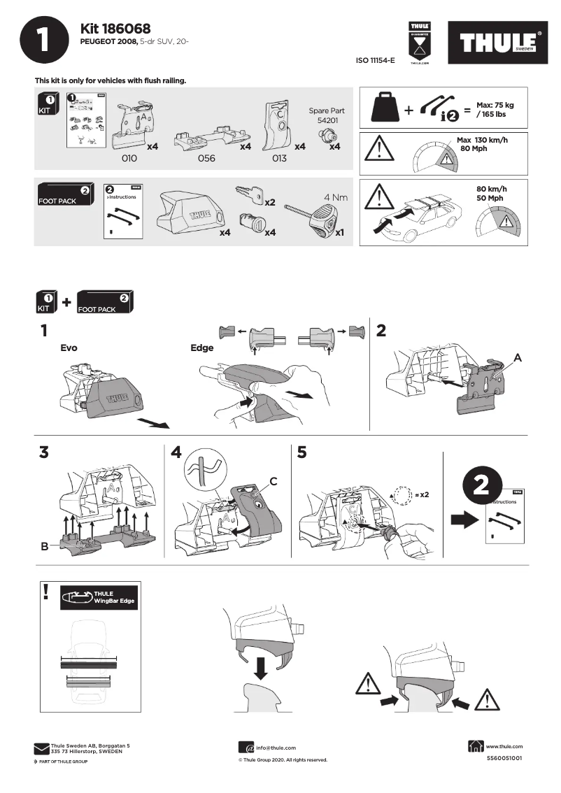 Image de la première page du manuel de l'appareil Kit 186068
