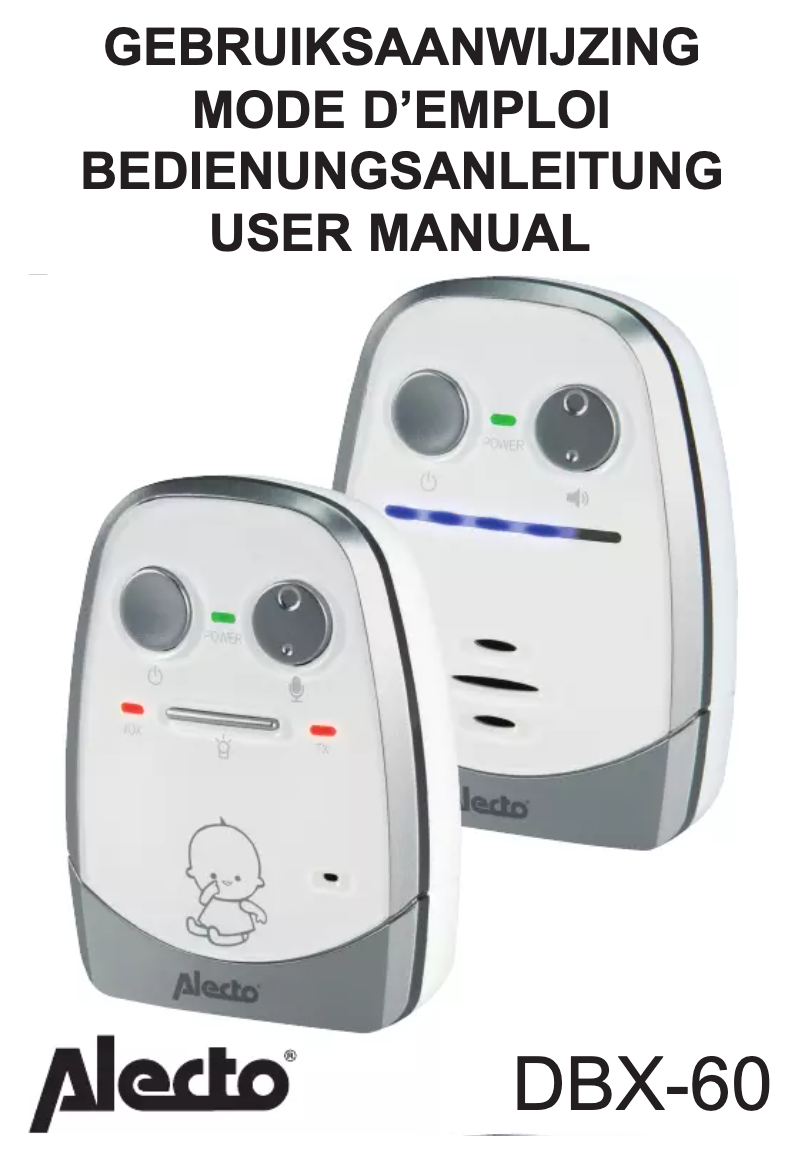 Page n°1 - Manuel utilisateur Alecto DBX-60