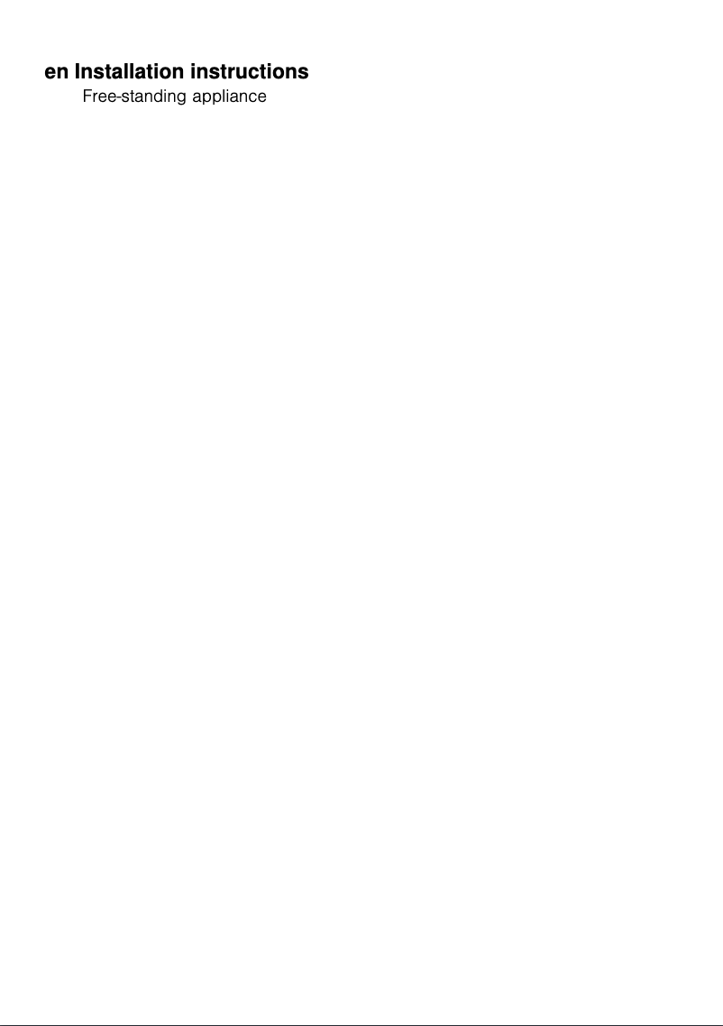 Page n°1 - Guide d'installation Siemens KD42NNL20M