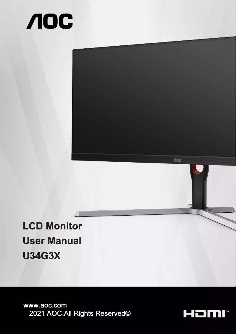 Página 1 del manual Manual de usuario AOC U34G3X