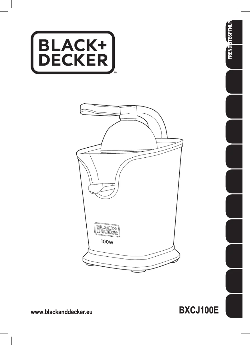 Page 1 de la notice Manuel utilisateur Black & Decker BXCJ100E