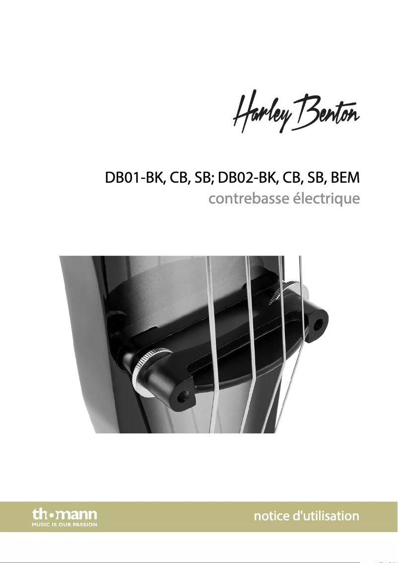 Page n°1 - Manuel utilisateur Harley Benton DB02-SB