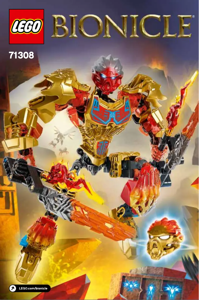 Image de la première page du manuel de l'appareil BIONICLE 71308
