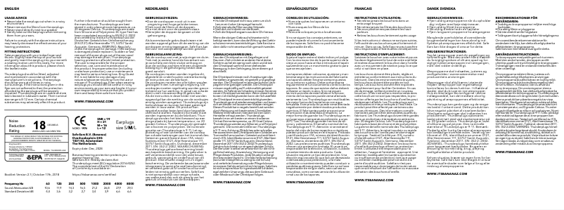 Page n°1 - Manuel utilisateur Thunderplugs Duo