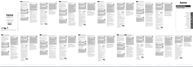 Page 1 de la notice Manuel utilisateur Hama 00195560
