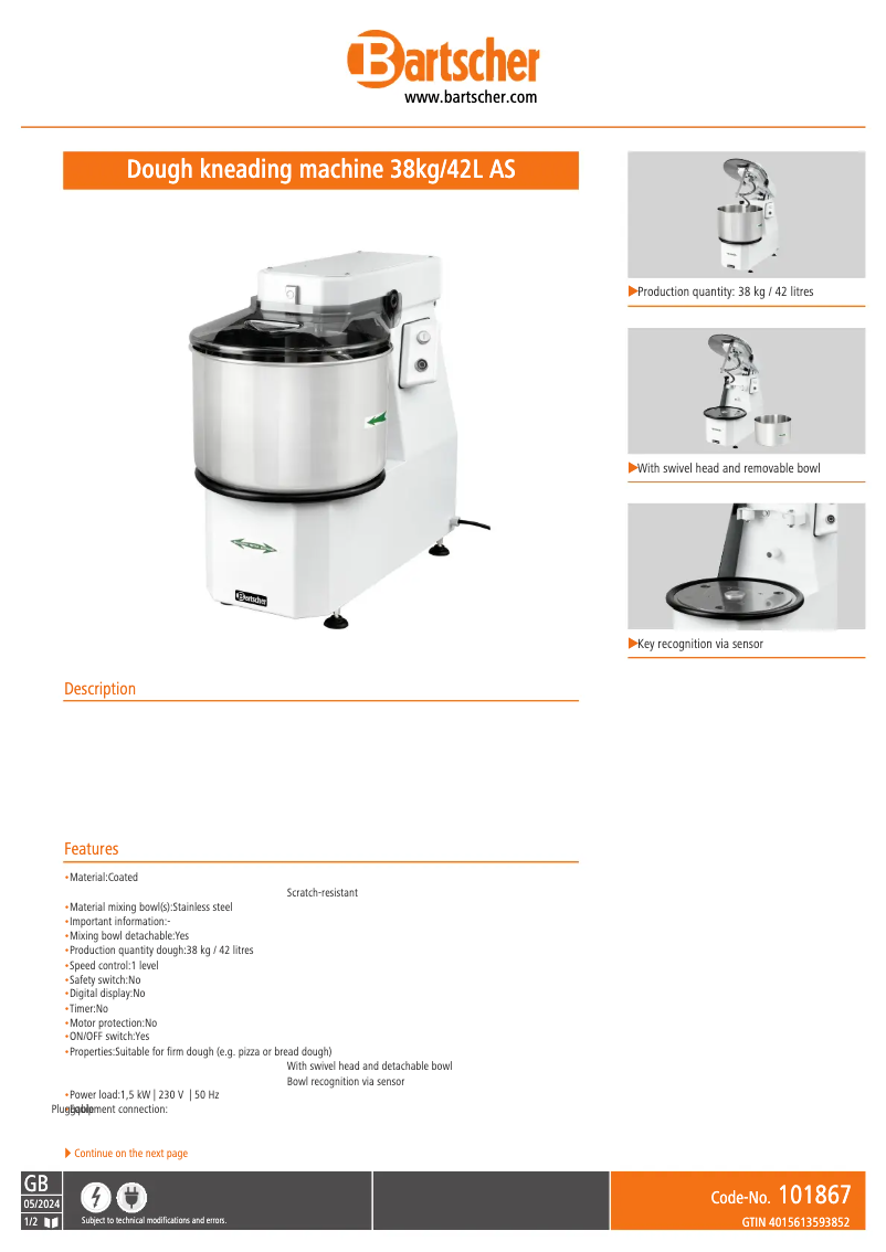 Image de la première page du manuel de l'appareil 101867