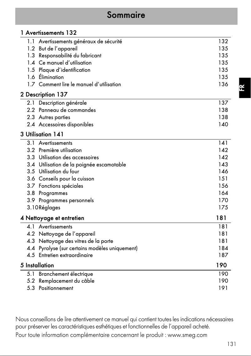 Image de la première page du manuel de l'appareil SFP6604PNRE