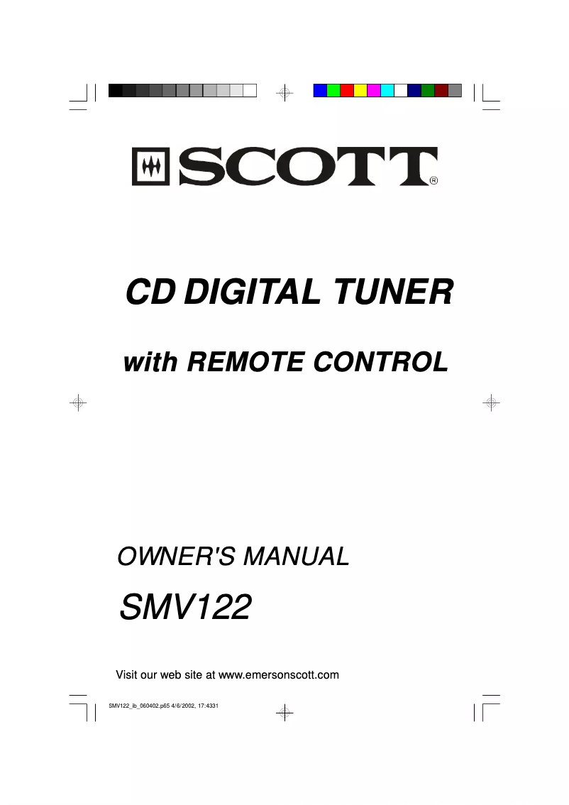 Página 1 del manual Manual de usuario Emerson SMV122