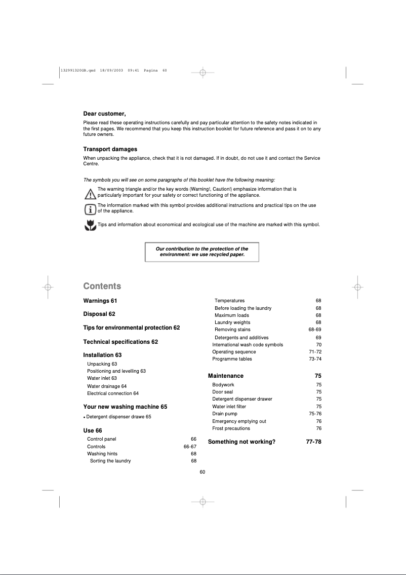 Page 1 de la notice Manuel utilisateur Zanker SF4200