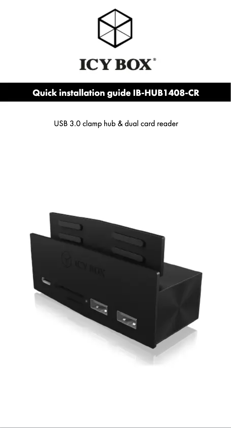 Página 1 del manual Manual de usuario Icy Box IB-HUB1408-CR
