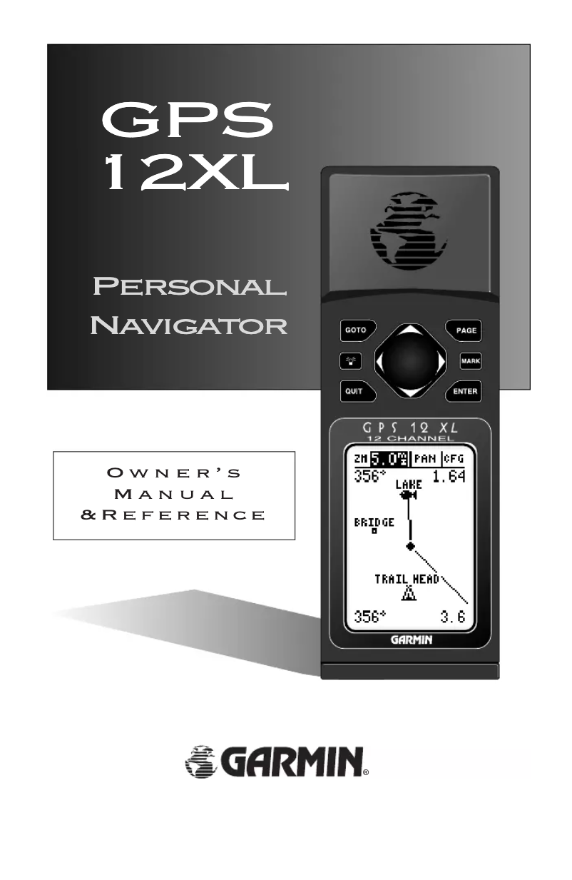 Page n°1 - Manuel utilisateur Garmin GPS 12XL