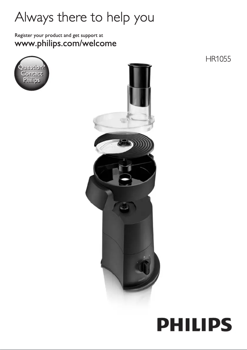 Page n°1 - Manuel utilisateur Philips Jamie Oliver HR1056