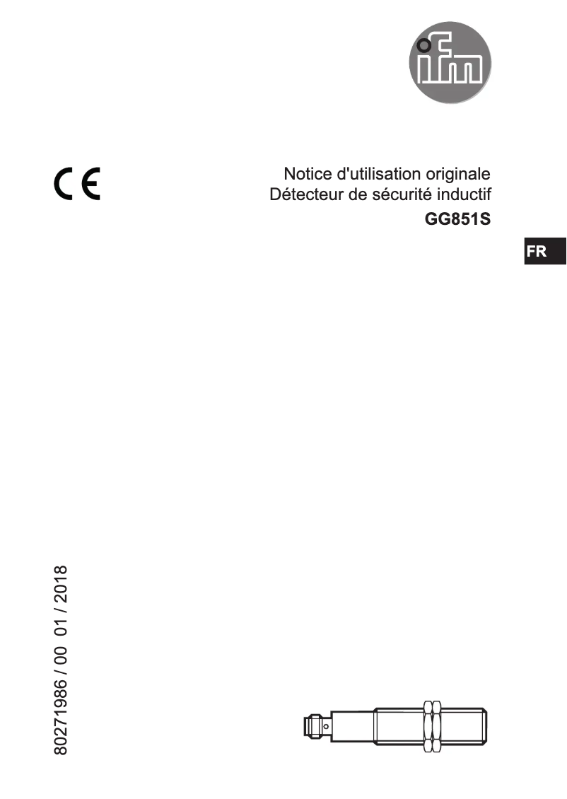 Image de la première page du manuel de l'appareil GG851S