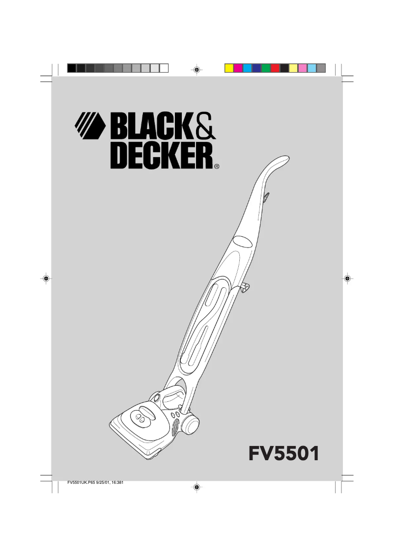 Page 1 de la notice Manuel utilisateur Black & Decker FV5501