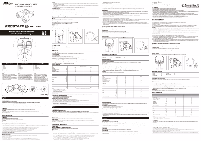 Image de la première page du manuel de l'appareil Prostaff 3S 10x42