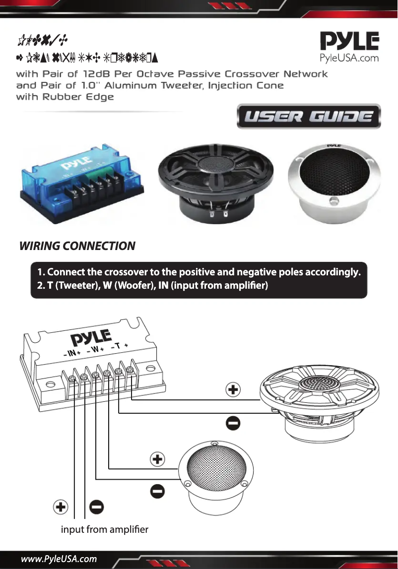 Page 1 de la notice Manuel utilisateur Pyle PLD63C
