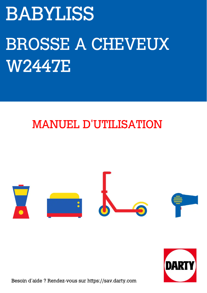Page 1 de la notice Manuel utilisateur BaByliss Deep Waves W2447