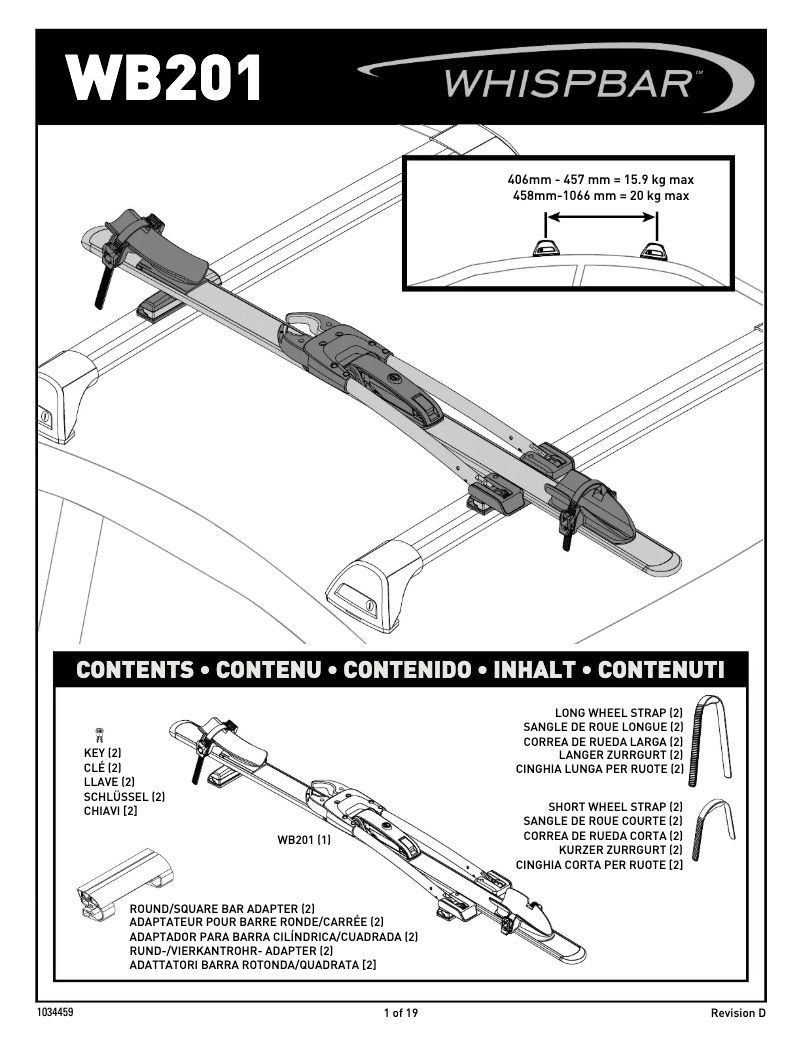 Page n°1 - Manuel utilisateur Whispbar WB201