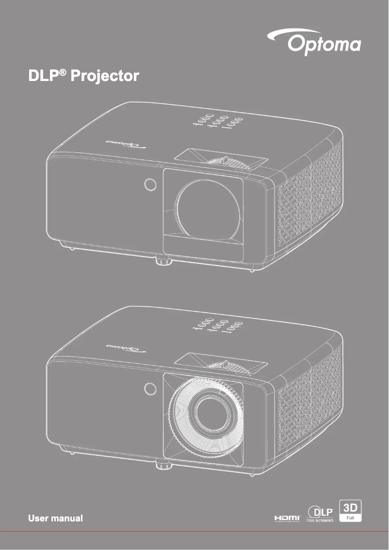 Page n°1 - Manuel utilisateur Optoma ZK430ST