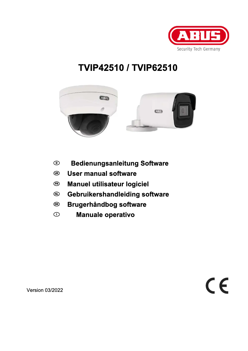 Image de la première page du manuel de l'appareil TVIP62510